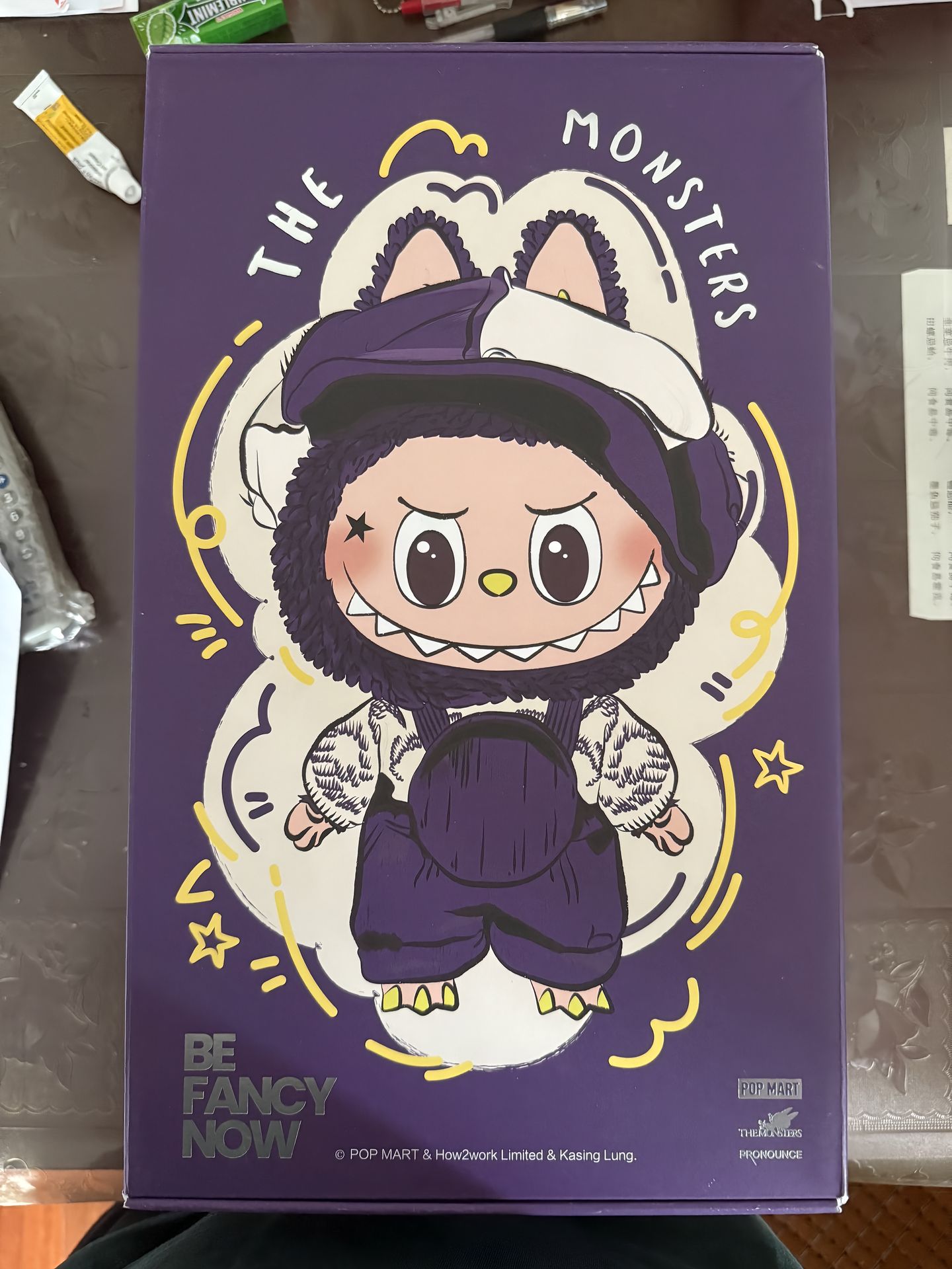 LABUBU big doll Milan Fashion Week bubble enamel plush doll cute small pendant Milan car pendant Large Milan - Image 3