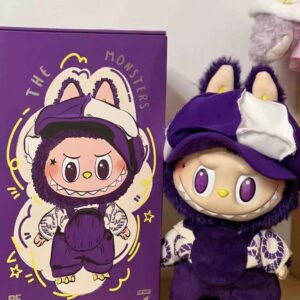 LABUBU big doll Milan Fashion Week bubble enamel plush doll cute small pendant Milan car pendant Large Milan