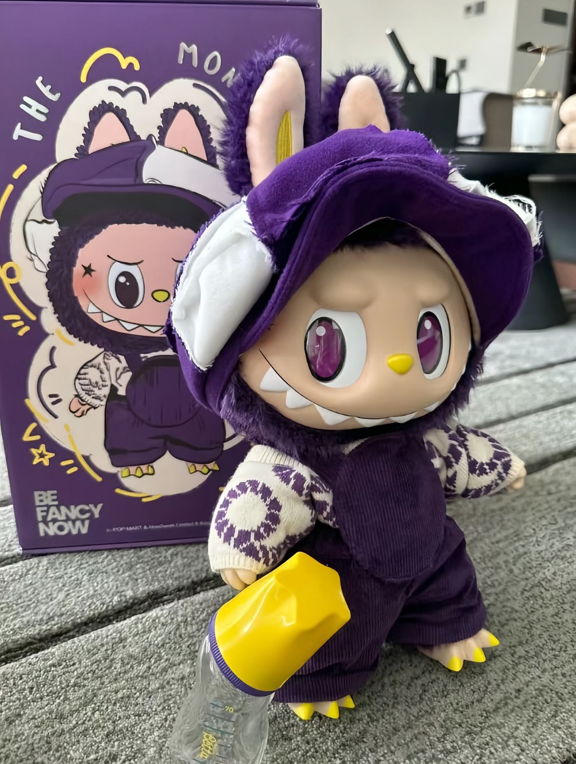 LABUBU big doll Milan Fashion Week bubble enamel plush doll cute small pendant Milan car pendant Large Milan - Image 7